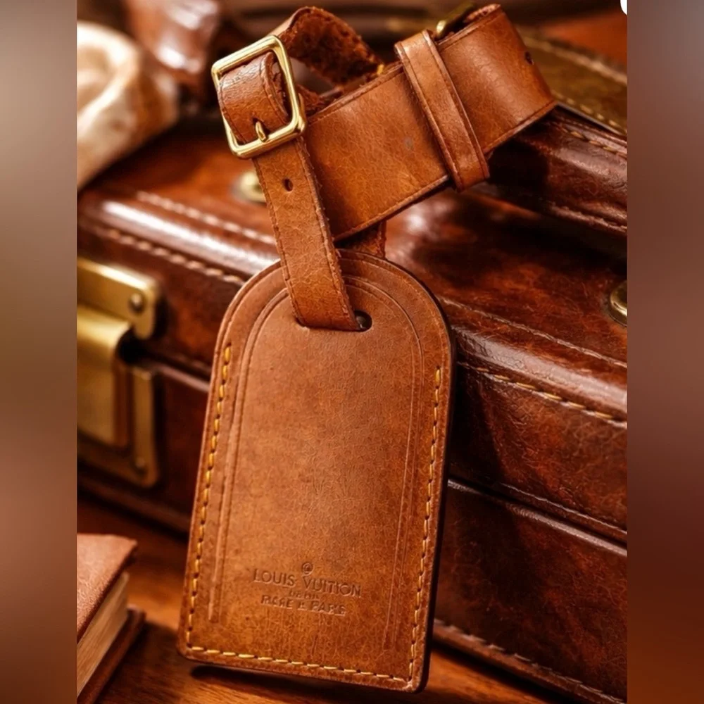 Louis Vuitton Tan Leather Travel Bag